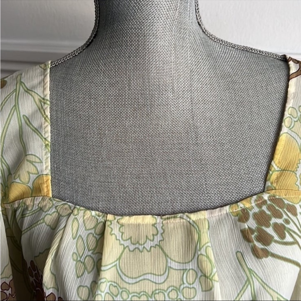 Y2K Rampage Chiffon Floral Blouse - Picture 10 of 12